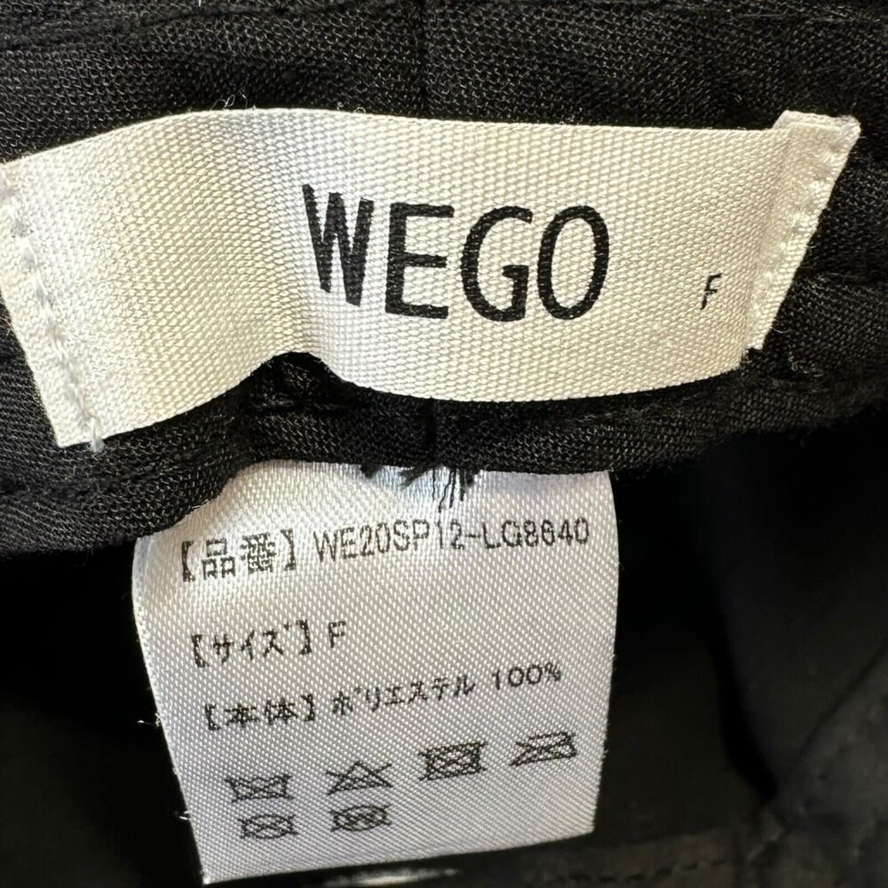 Wego Bucket Hat Embroidered "Girl" Black Denim - Picture 5 of 6